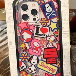 Snoopy Themed Phone Case - Multicolor